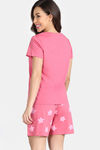 Zivame Knit Cotton Short Set - Rapture Rose — thumbnail 4